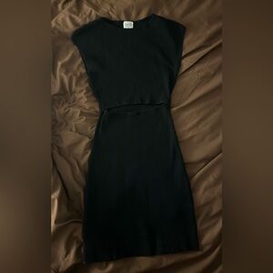 Wilfred Black Cut Out Dress